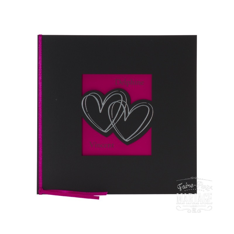 mariage noir et fuschia