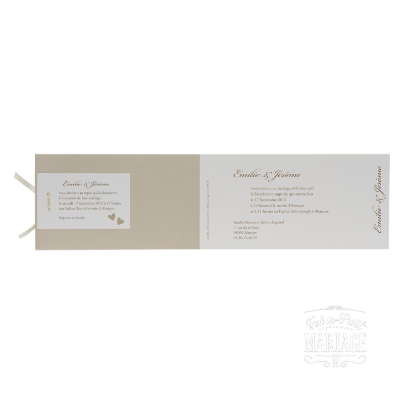 mariage taupe en dorure