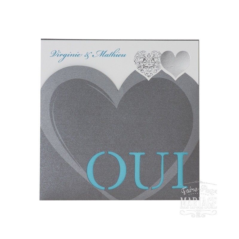oui en gris et turquoise