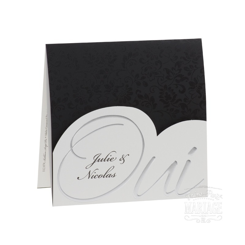 noir et blanc avec Oui