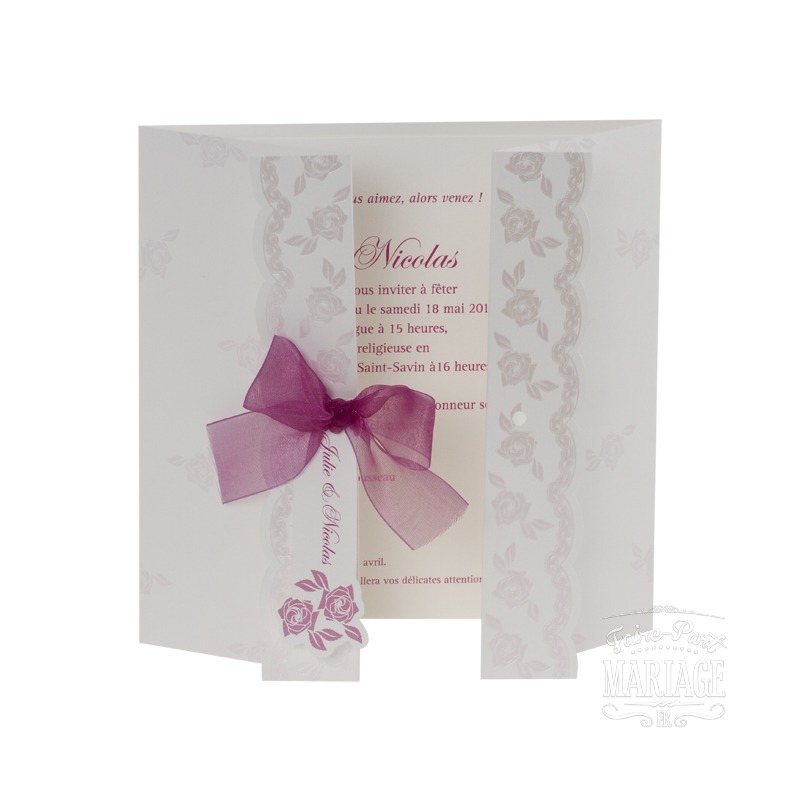 mariage rose nacré