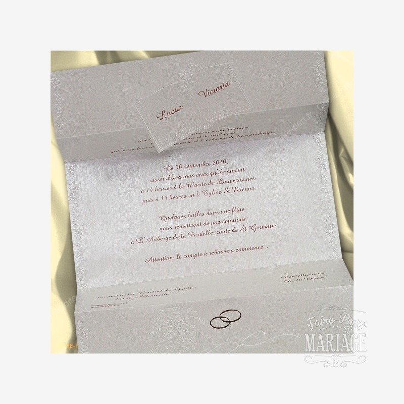 Faire-part mariage Promesses