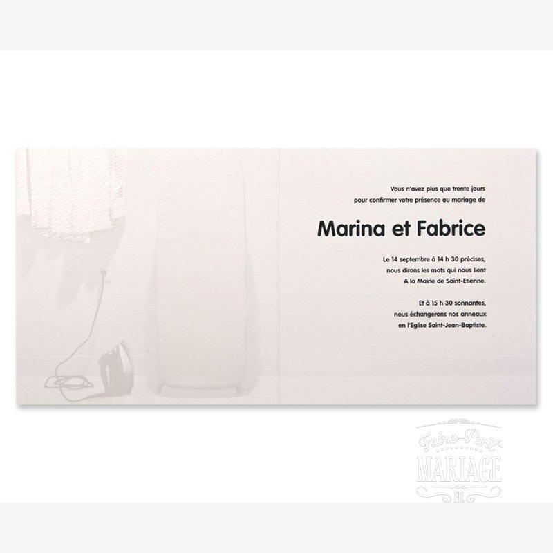 Faire-part mariage Denym