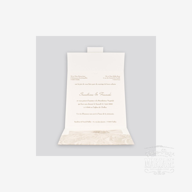 mariage roses beiges