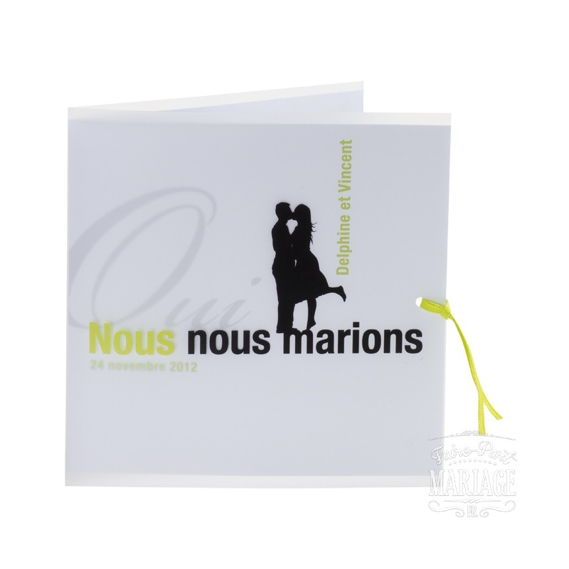  Oui nous nous marions vert 