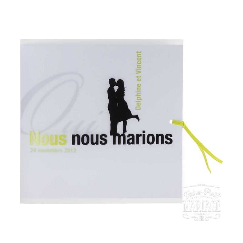  Oui nous nous marions vert 