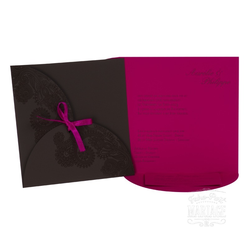 arabesques chocolat et fuschia