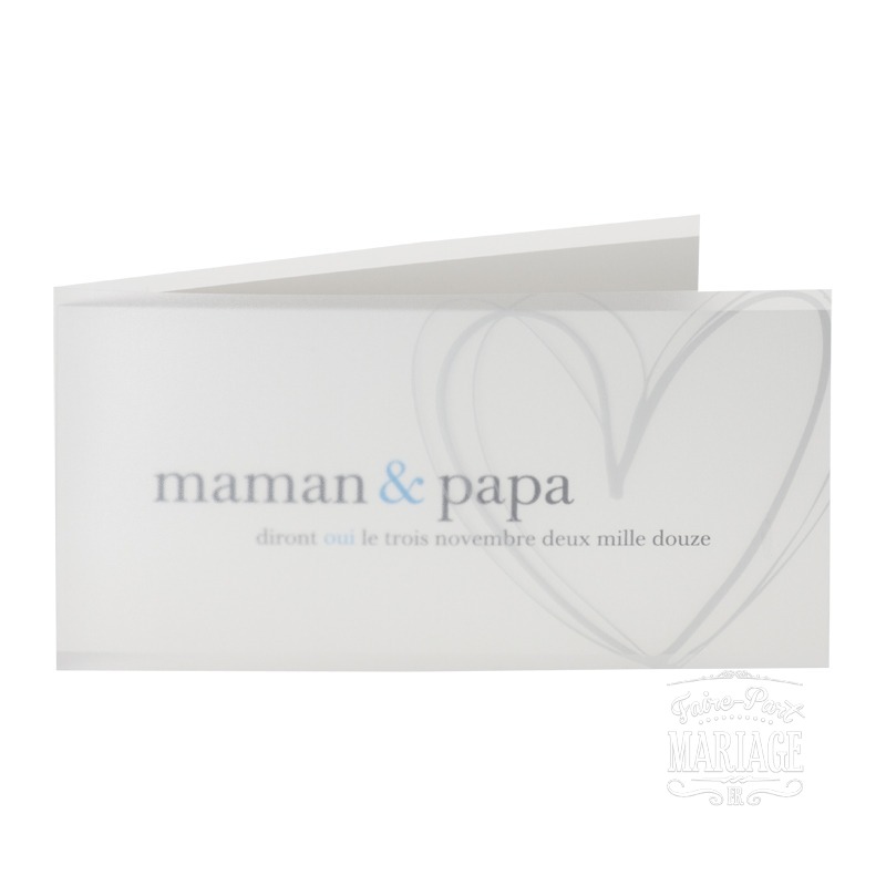 mariage avec cœur