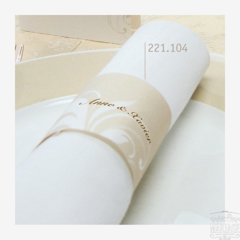 serviette decoration beige