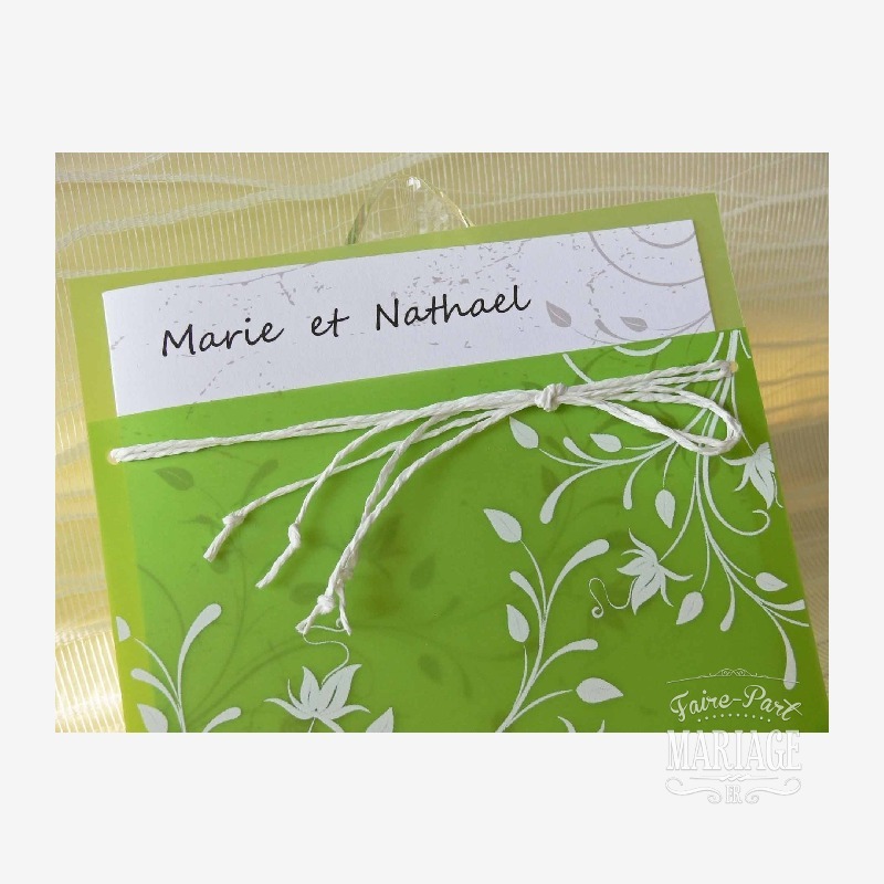 mariage fleuri vert