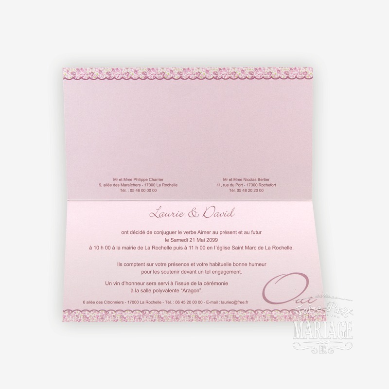 mariage liberty rose