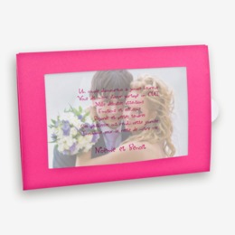 porte photo fuschia