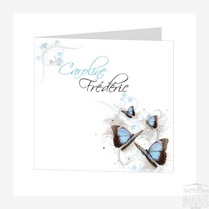 Papillons bleus