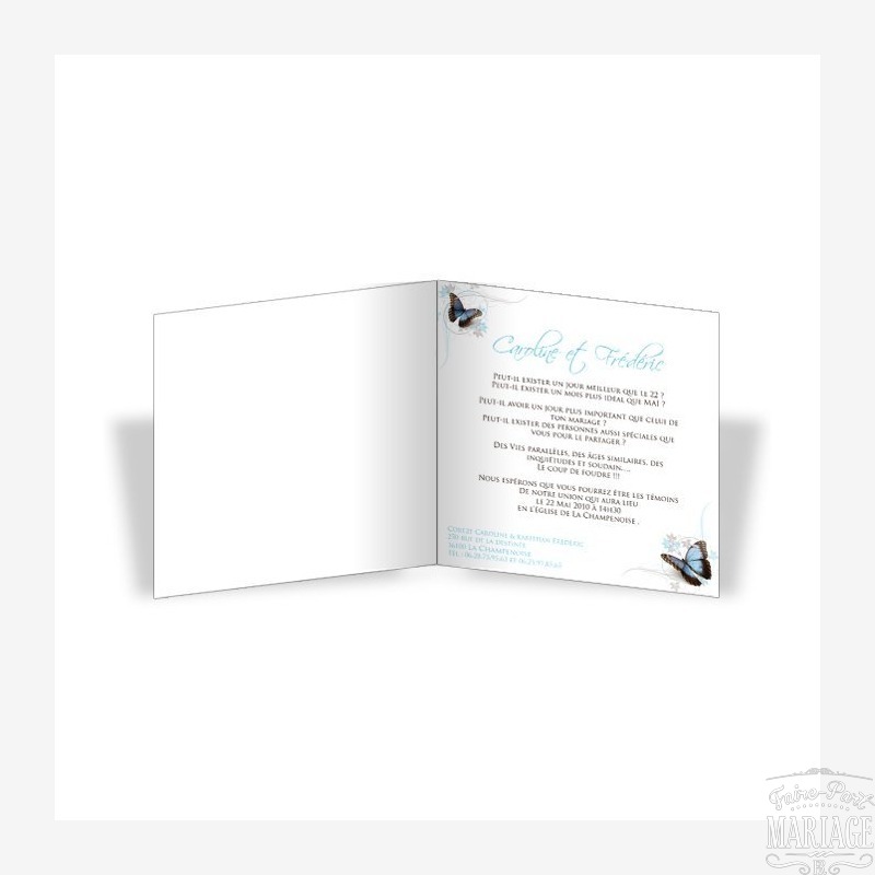 Papillons bleus