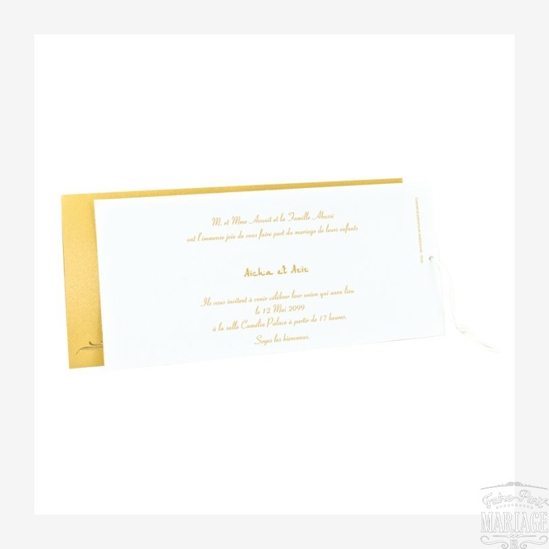 mariage oriental ocre