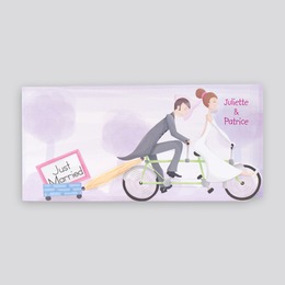mariés en vélo